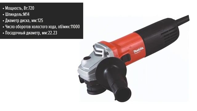 УШМ Makita M9508 смотреть онлайн
