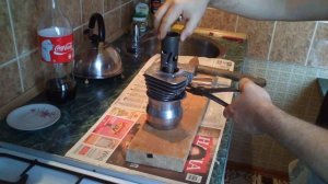 Вставляем гильзу в цилиндр V50