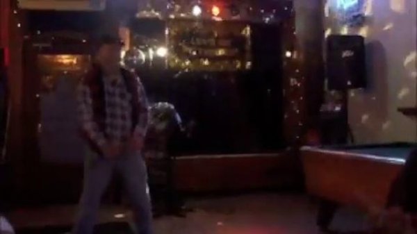 Old man piss pants dancing at Buzzer's