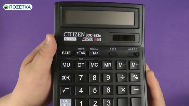Распаковка Citizen SDC-382