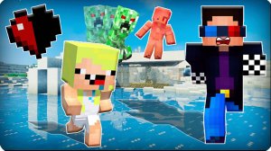 💔 ВЫЖИТЬ с ПОЛ СЕРДЕЧКА ХП в МАЙНКРАФТ ЧЕЛЛЕНДЖ! НУБИК ШЕДИ ЛЕСКА