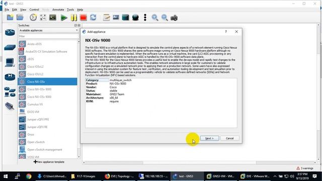 Setup Nexus 7k & 9k (NX-OSv) Switches In GNS3