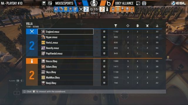 Rainbow Six Pro League - Season 8 - NA - mousesports vs. Obey Alliance - Week 10 смотреть онлайн