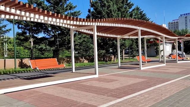 #уланудэ #площадь Зона отдыха на площади.. смотреть онлайн