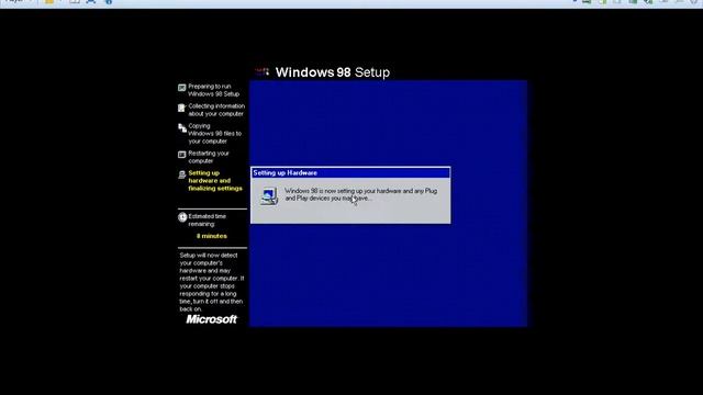 Installing Windows 98 Build 1624 (Beta 3) смотреть онлайн