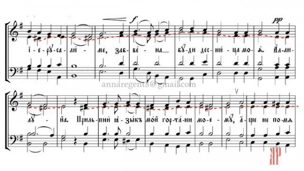 НА РЕКАХ ВАВИЛОНСКИХ, муз.Крупицкого - Альтовая партия