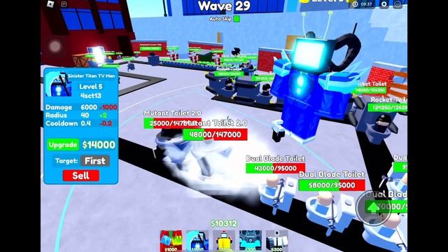 [Toilet Tower Defense] I Got Sinister Titan TV Man + Gameplay!