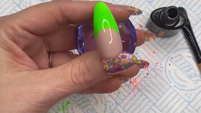 Neon Leopard Print | Bright Neon Pigments | Animal Print Design | Bright Summer Nails | Glow Nail смотреть онлайн