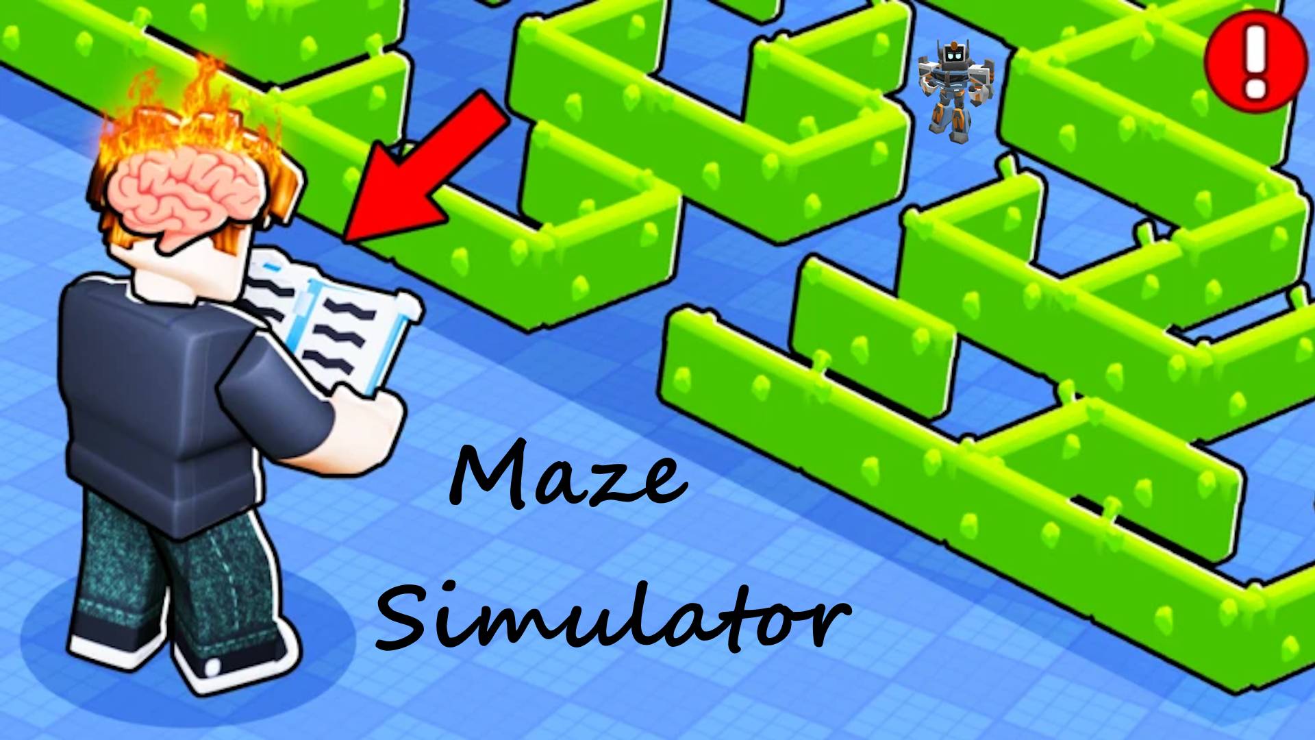Качаем мозги, чтобы пройти лабиринт в Roblox Maze Simulator смотреть онлайн