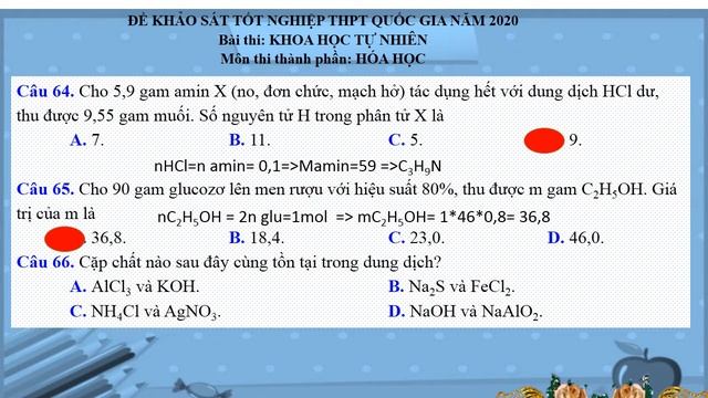 ÔN TẬP TN THPT: HÓA HỌC 12 - GIẢI ĐỀ смотреть онлайн