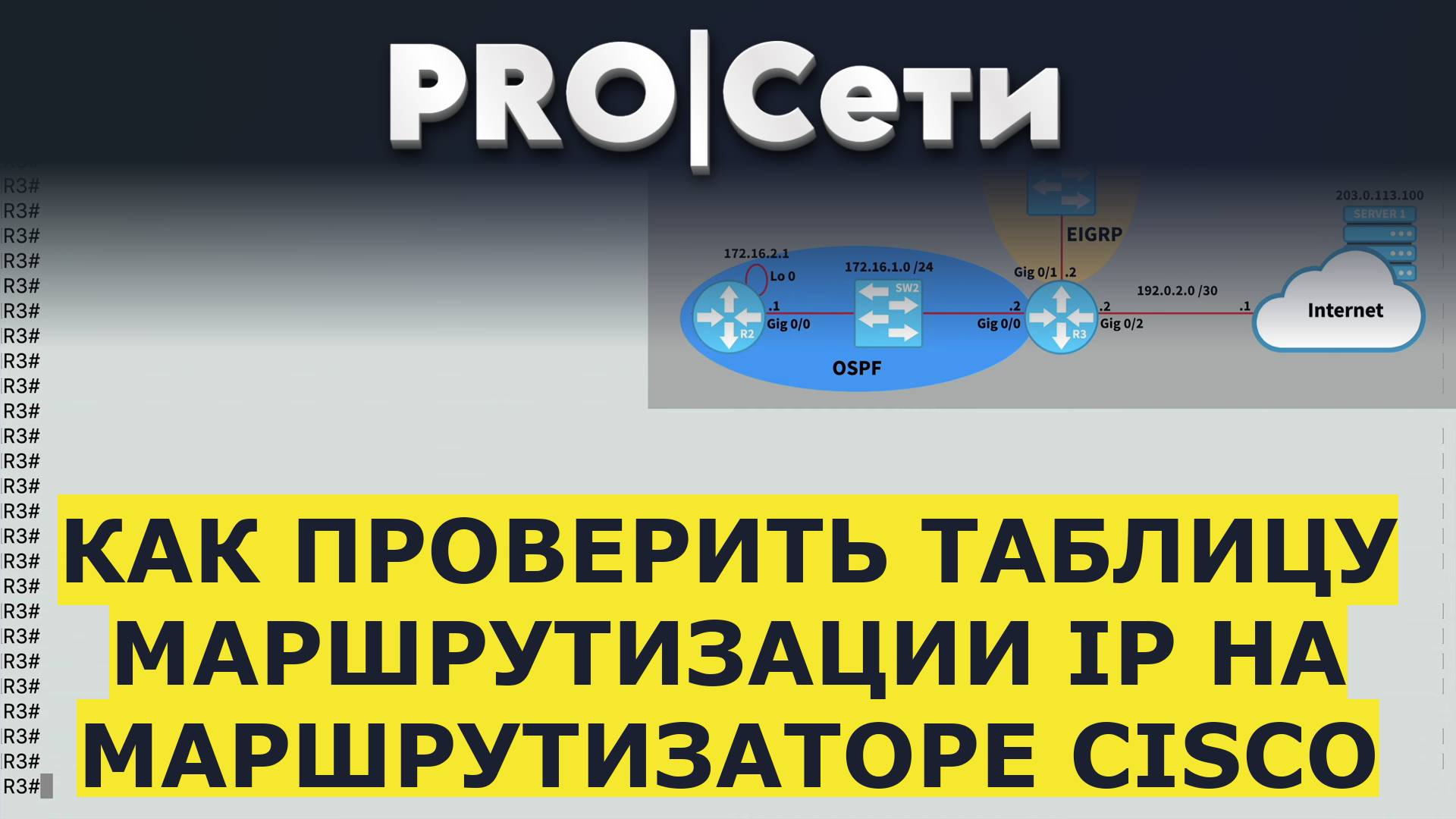 Как проверить таблицу маршрутизации IP на маршрутизаторе Cisco смотреть онлайн