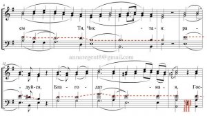 АРХАНГЕЛЬСКИЙ ГЛАС, Величание на Благовещение, Д.С.Бортнянский - Теноровая партия