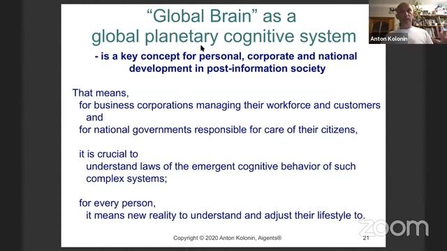 On Global Brain and AGI co evolution - Anton Kolonin смотреть онлайн
