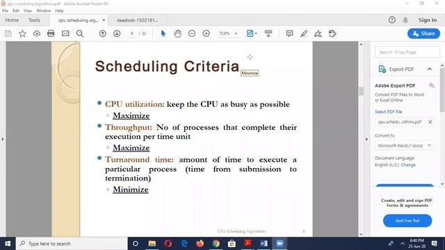 Deadlock and CPU Scheduling OS Unit 2 webinar смотреть онлайн