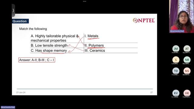 Medical Biomaterials (noc24-bt28) | Problem solving (Week 1) | NPTEL смотреть онлайн