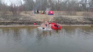 Жёсткий тест бани палатки «Всё включено». ЧУТЬ НЕ УТОНУЛИ В ШТОРМ!