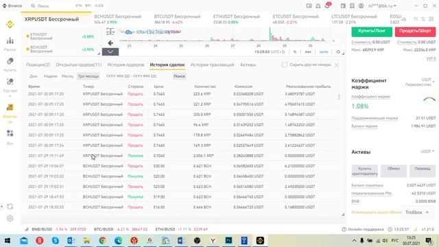 ПРАКТИЧЕСКАЯ ТОРГОВЛЯ НА BINANCE