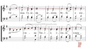 МИЛОСТЬ МИРА, муз. А. Архангельского - Сопрановая партия