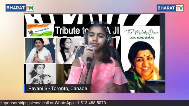 Satyam Shivam Sundaram By 12 Year old Pavani Ashoka (CANADA) | A Humble Tribute to Lata Ji смотреть онлайн
