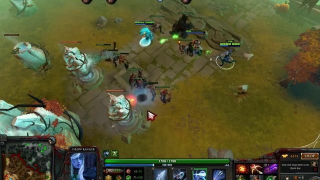Dota 2 - [DROW RANGER] gameplay смотреть онлайн
