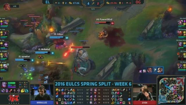 Elements vs. Origen | LCS EU Spring Split 2016 | W6D1 смотреть онлайн