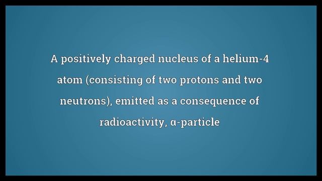 Alpha Particle Meaning