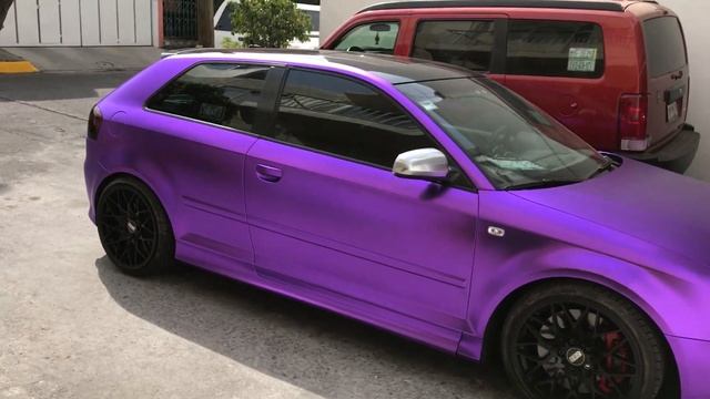 Audi s3 Purple Chrome Matte Wrap смотреть онлайн