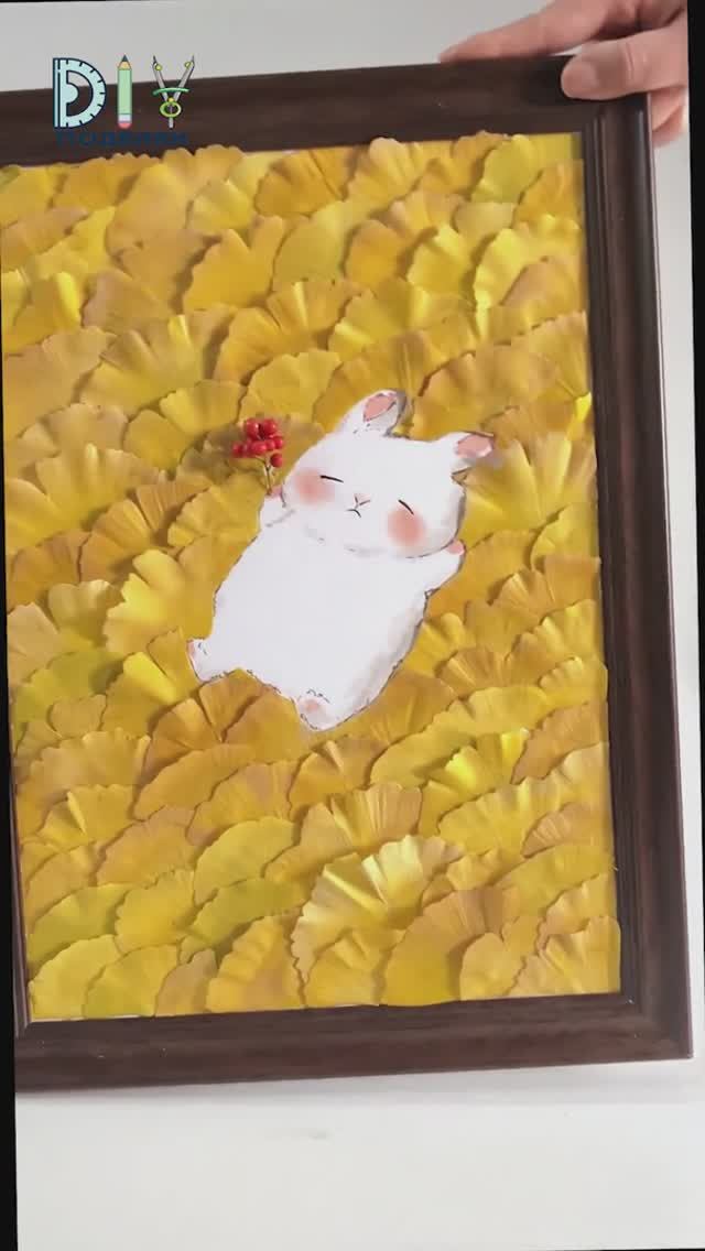 Заяц лежит на листьях - Будь креативным! смотреть онлайн