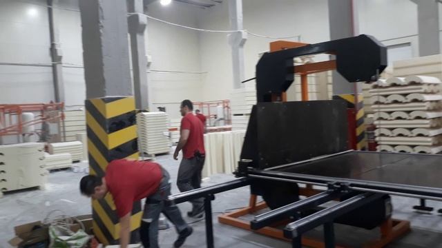 Станок для резки поролона РП Горизонт в Технониколь. смотреть онлайн