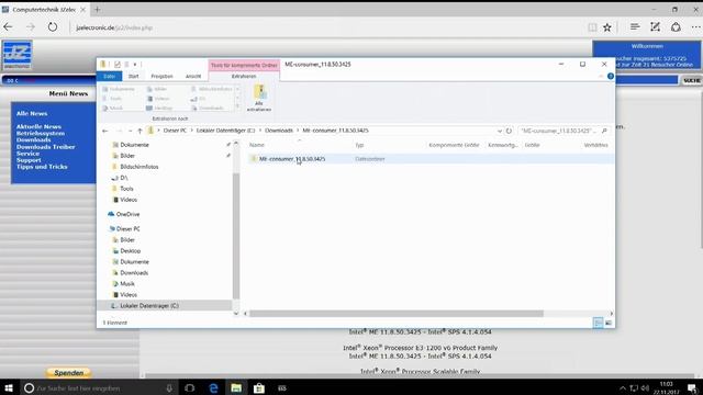 Wichtig ! Intel® MEI Firmware v11.8.50.3425 смотреть онлайн