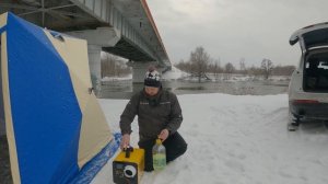 Первый тест Автономки зимой в палатке Polar Bird 4T. Хорошо, что взяли чай. Чуть не околели