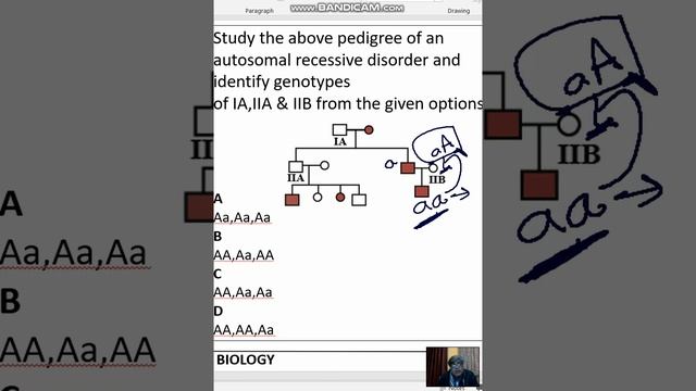 pedigree analysis - Study the given pedigree of an autosomal recessive disorder and identify смотреть онлайн