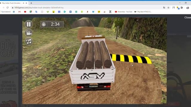 Play Indian Truck Simulator 3D online For Free! h5h5games com Google Chrome 2020 03 12 06 20 54 смотреть онлайн