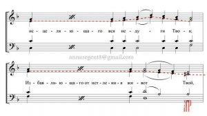 1-й АНТИФОН, САРОВСКИЙ НАПЕВ -Альтовая партия