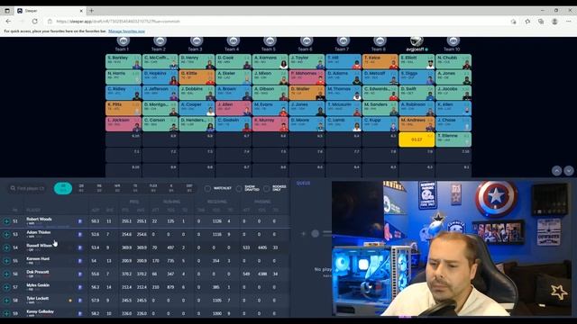 NFL Fantasy Football 2021 Mock Draft 1.09 PPR смотреть онлайн