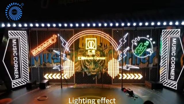 Music Corner with Neon Strip and 360 tube light смотреть онлайн