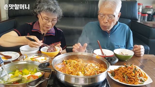 콩나물 불고기 먹방, 새우젓 호박 순두부 찌개, 고추장 어묵볶음, 가족먹방, 시골가족, 시골먹방 MUKBANG KOREAN FOOD COOKING ASMR | EATING SHO