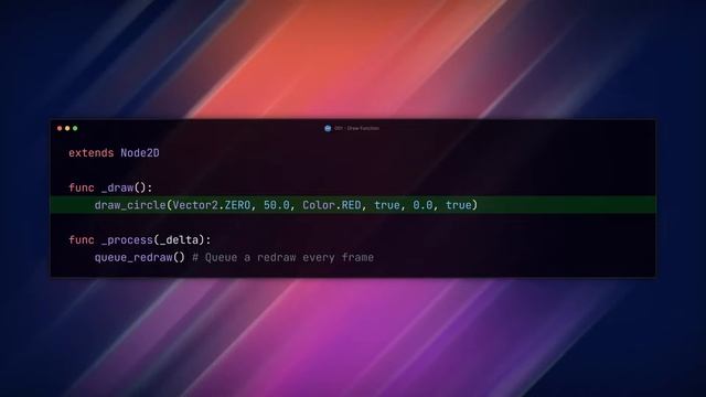 Godot _DRAW() Function смотреть онлайн