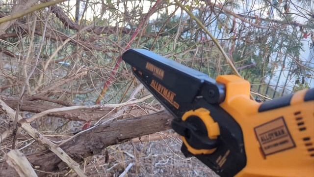 Alloyman Mini Chainsaw |6-Inch Cordless Upgrade 775 Powerful motor #review #unboxing #chainsaw смотреть онлайн
