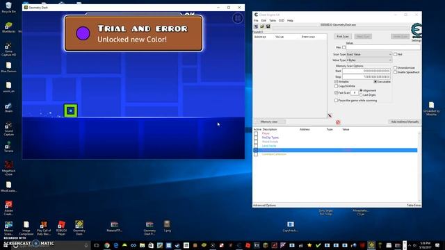 GEOMETRY DASH 2.1 CHEAT ENGINE CHEATE TABLE смотреть онлайн