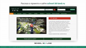 И6. О проекте и сайте «School-3D-Land»