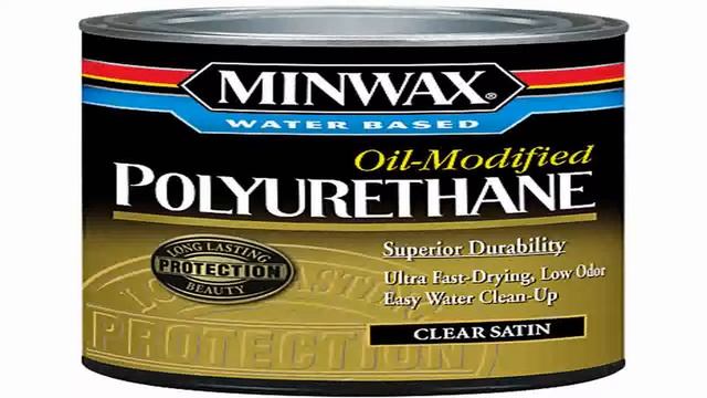 Minwax 63025 Minwax Water Based Satin Polyurethane 1 Quart