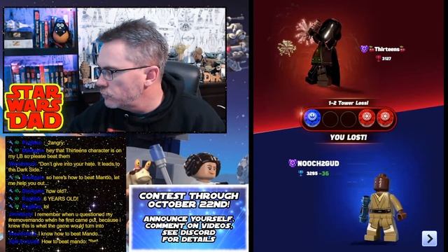Ragefest 2022! Mando is ridiculous! LEGO Star Wars Battles LIVE! смотреть онлайн