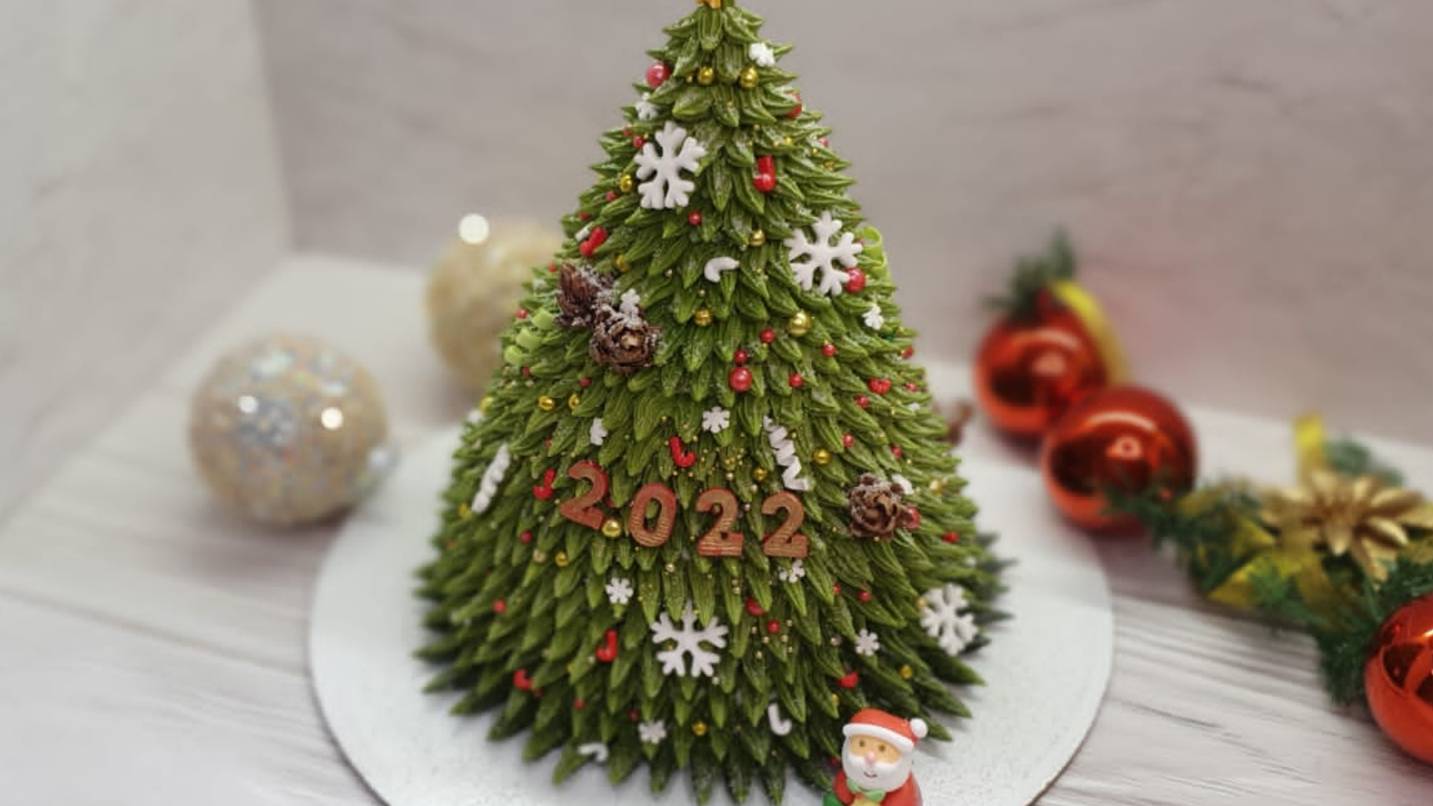 Торт ЕЛКА 2025! Новогодний торт! смотреть онлайн