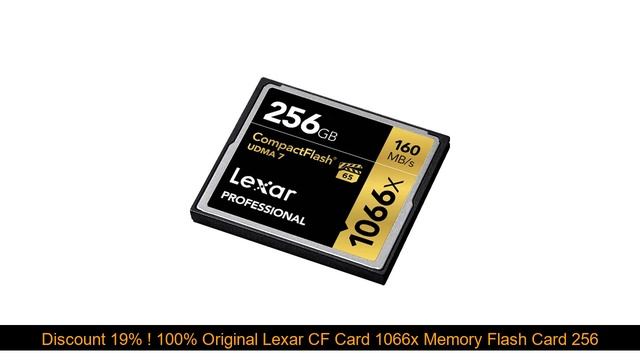 Buy 100% Original Lexar CF Card 1066x Memory Flash Card 256GB High Speed 160MB/s cartao de memoria смотреть онлайн