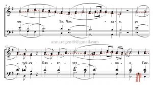 АРХАНГЕЛЬСКИЙ ГЛАС, Величание на Благовещение, Д.С.Бортнянский - Альтовая партия