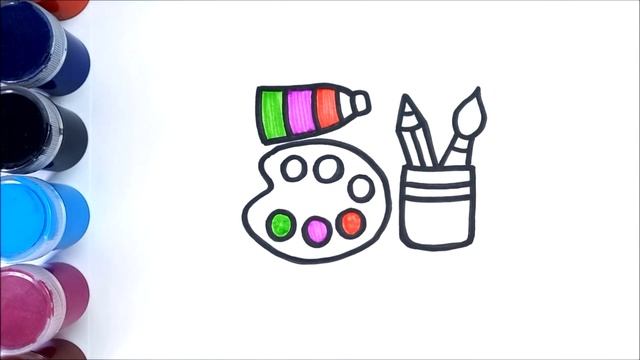 Сурет салу Бояулар | How to draw Paints | Как нарисовать Краски смотреть онлайн