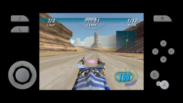 Star Wars pod racer on Android using M64 emulator смотреть онлайн
