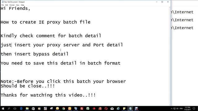 How to create proxy batch file смотреть онлайн