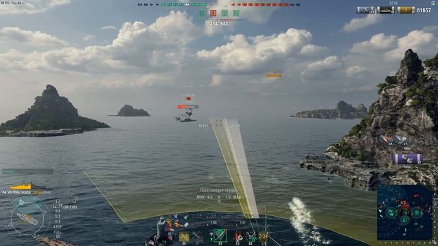 World of Warships: обзор корабля Prinz Eugen - серая лошадка среди премов? смотреть онлайн